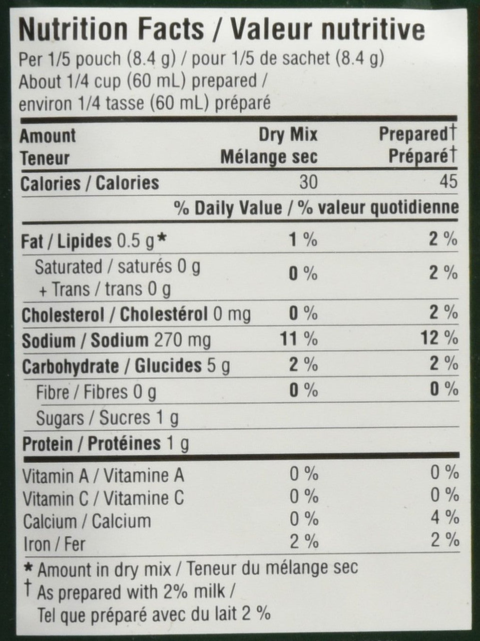Knorr Four Pepper Classic Sauce Mix 41g/1.4 oz.,(12pk) {Imported from Canada}